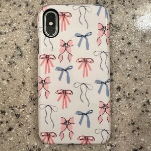 Casely brand Coquette girlie iPhone XS Case like new.